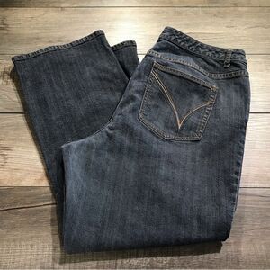 Venezia Womens Stretch Bootcut Jeans Blue Dark Wash Denim Size 5 Petite (22)